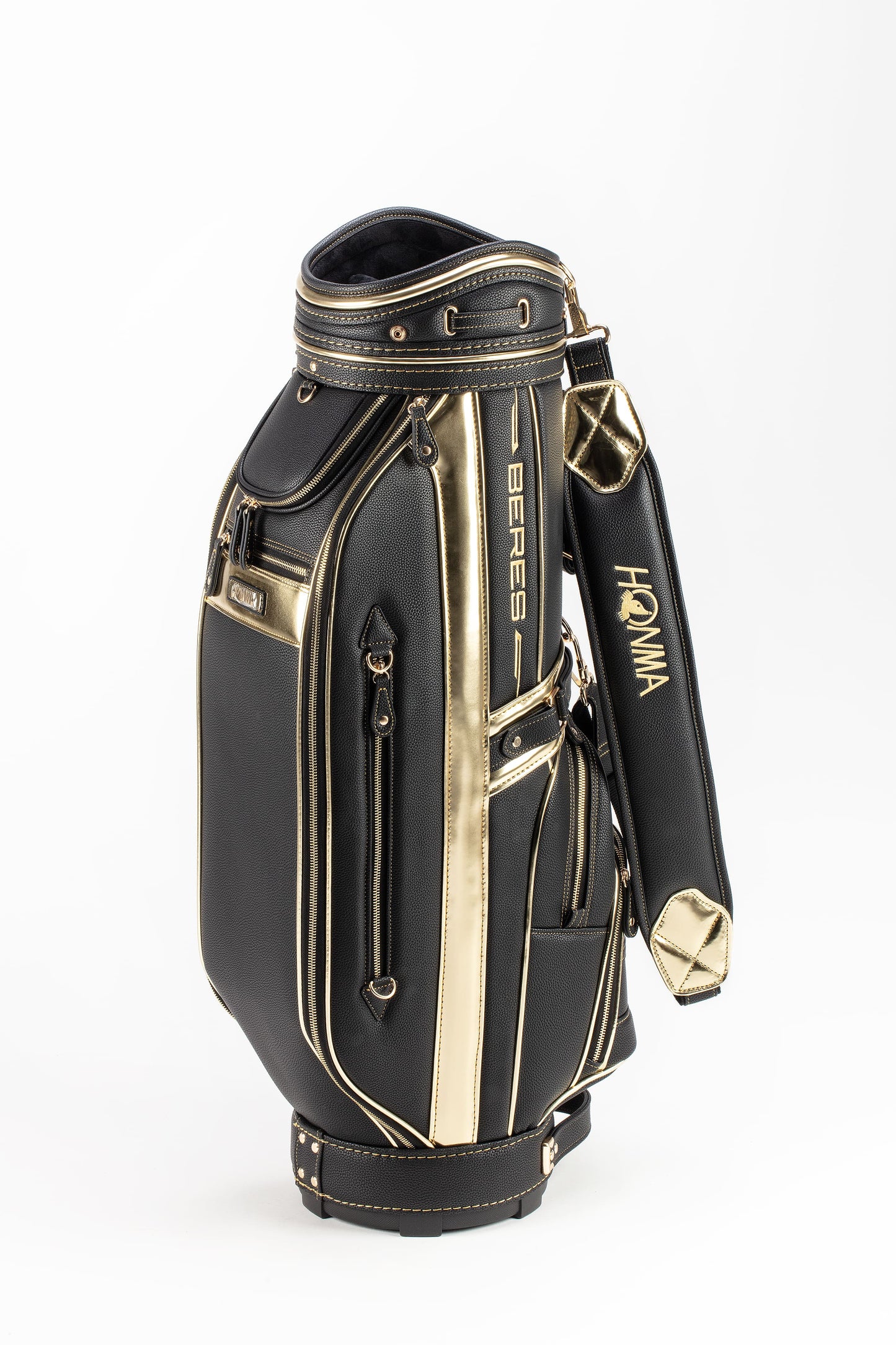 HONMA CADDIE BAG BERES09, 5-Star 9IN CB52404 Golf Bag - Black