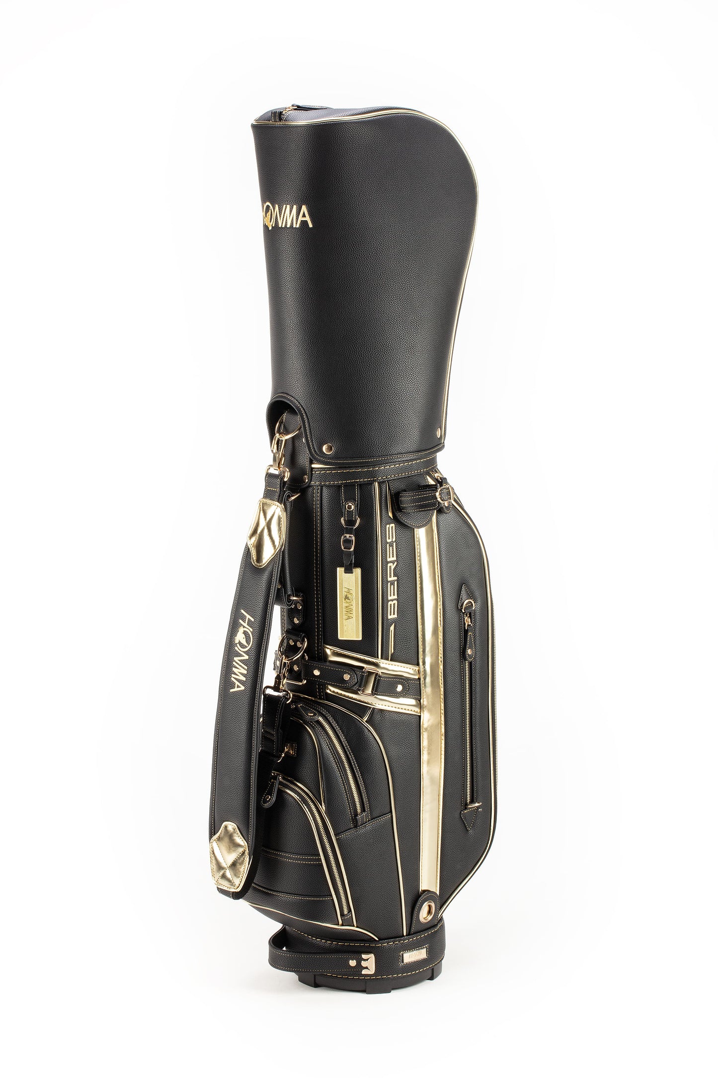 HONMA CADDIE BAG BERES09, 5-Star 9IN CB52404 Golf Bag - Black