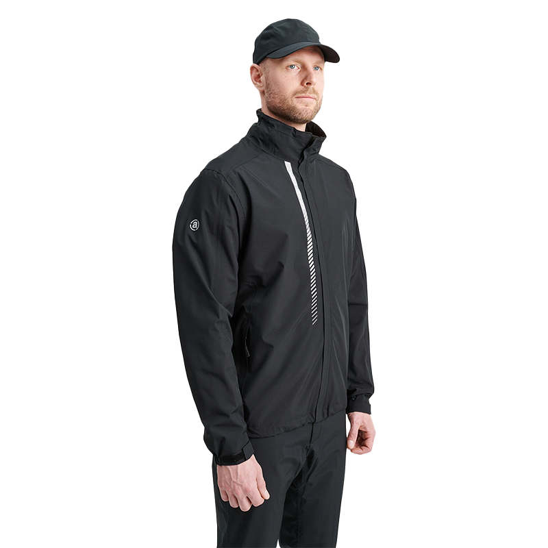 Mens Links stretch rainjacket - Black