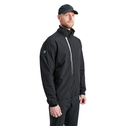 Mens Links stretch rainjacket - Black