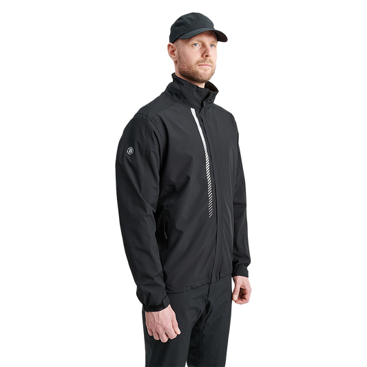 Mens Links stretch rainjacket - Black