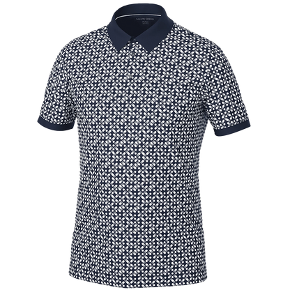 Melvin Breathable short sleeve golf shirt - Navy/White