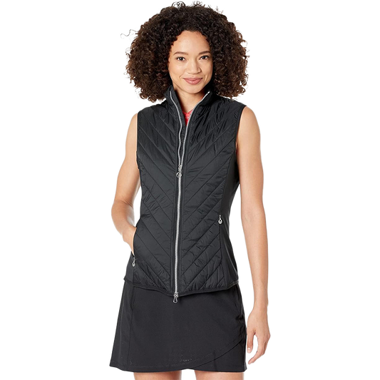 Callaway Lightweight Chevron QuiLighted Vest - Caviar