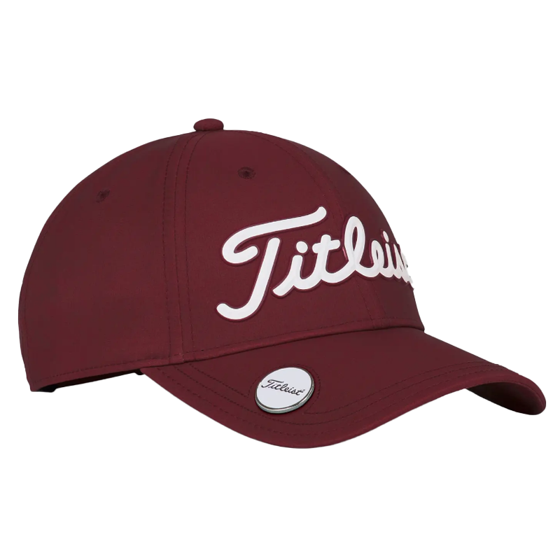 Titleist Players Performance Ball Marker Golf Cap - Burgundy/White