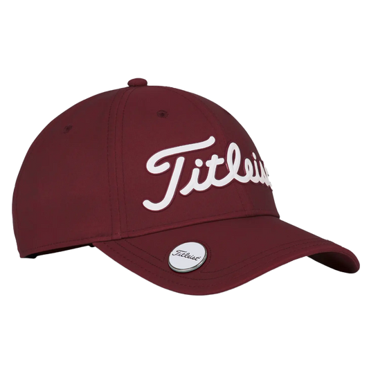 Titleist Players Performance Ball Marker Golf Cap - Burgundy/White