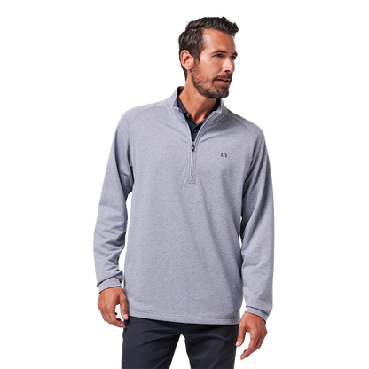 Upgraded Quarter Zip - Heather Grey
