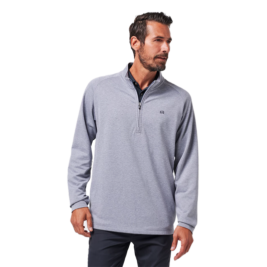 Upgraded Quarter Zip - Heather Grey