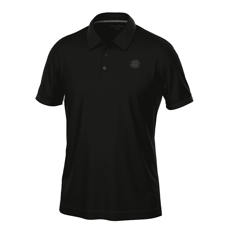 Maximilian Breathable short sleeve golf shirt - Black