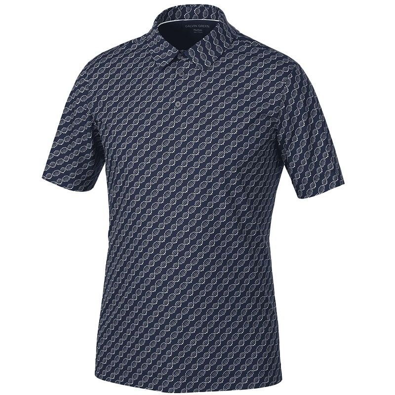 Marcus Breathable short sleeve golf shirt - Navy