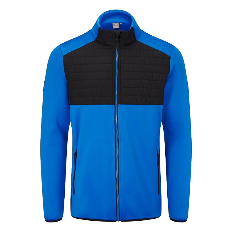 Firth Men's Hybrid Fleece Jacket - Blue/Black
