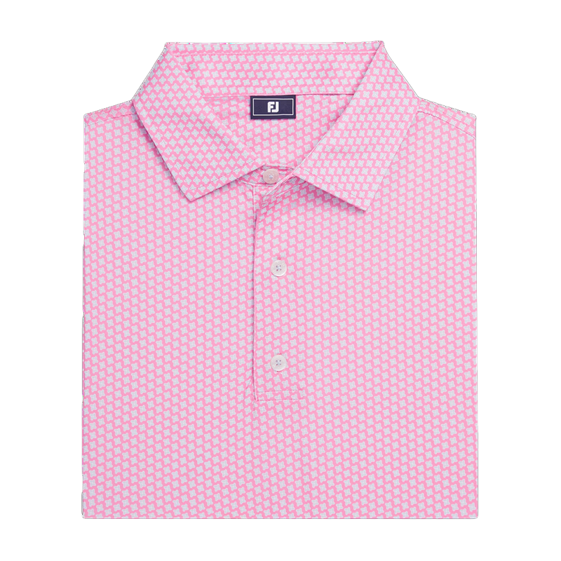 Houndstooth Geo Lisle - Pink
