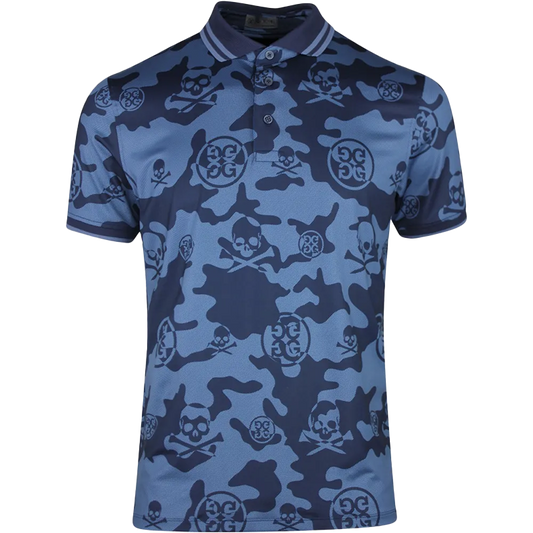 Exploded Icon Camo Polo Twilight