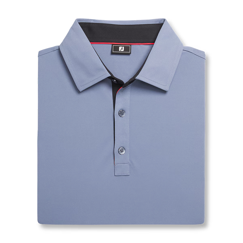 Solid Pique - Flint / Black