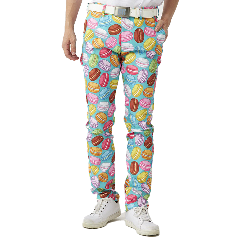 Men's Patterned Trousers Pastel Macarons