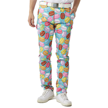 Men's Patterned Trousers Pastel Macarons