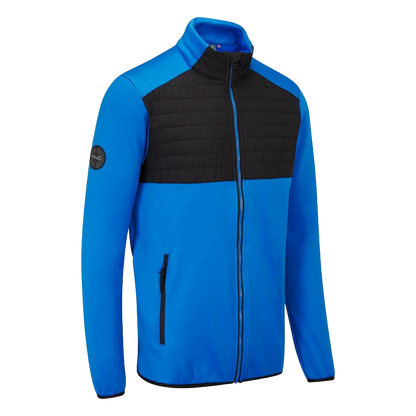 Firth Men's Hybrid Fleece Jacket - Blue/Black