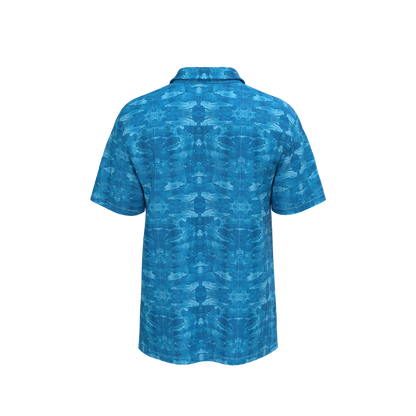 Boy's Ice Camo Polo - Blue