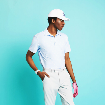 RGB Tech Jersey Polo - Sky Blue