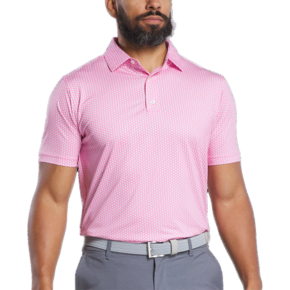 Houndstooth Geo Lisle - Pink