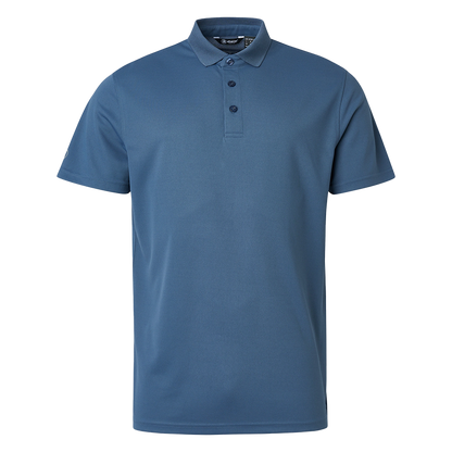 Mens Cray drycool polo - Steelblue