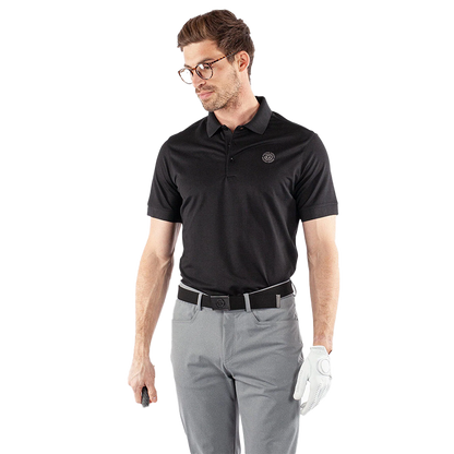 Maximilian Breathable short sleeve golf shirt - Black