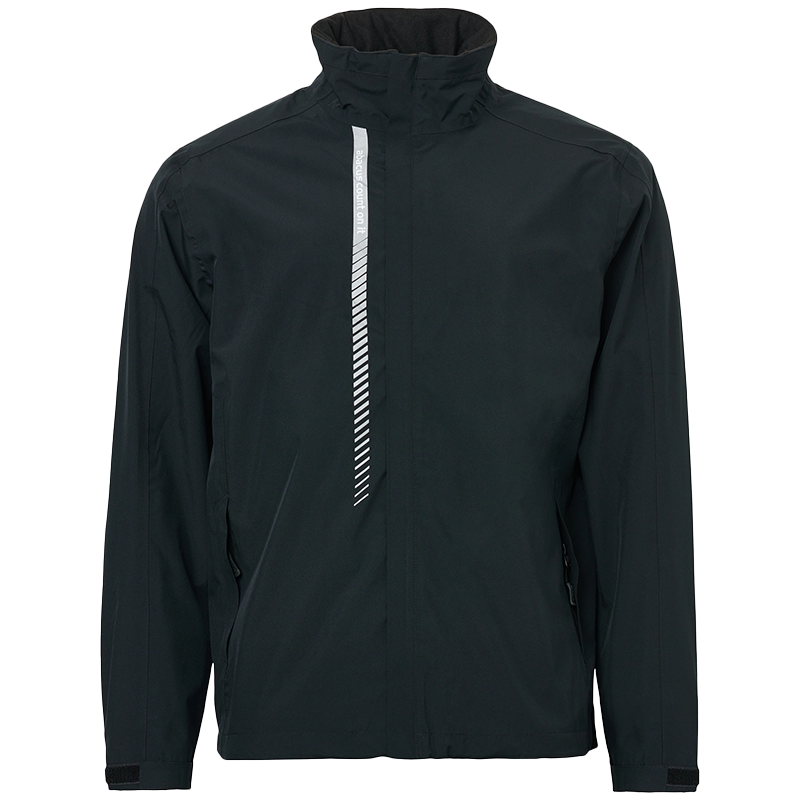 Mens Links stretch rainjacket - Black