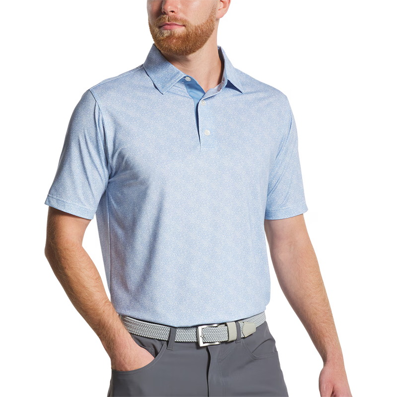 Speckle Lisle - Blue Jay / White