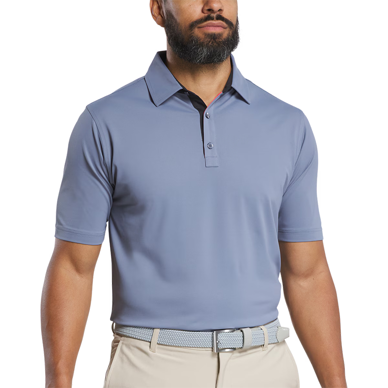 Solid Pique - Flint / Black