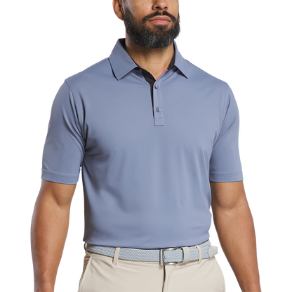 Solid Pique - Flint / Black