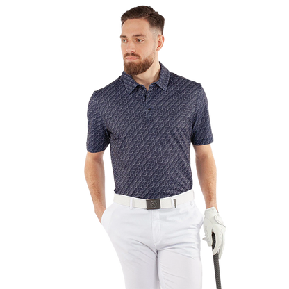 Marcus Breathable short sleeve golf shirt - Navy