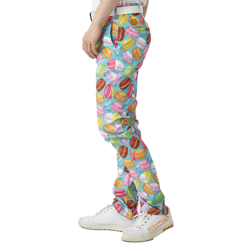 Men's Patterned Trousers Pastel Macarons