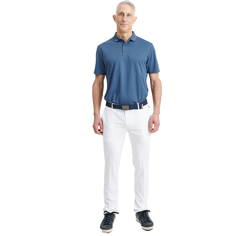 Mens Cray drycool polo - Steelblue