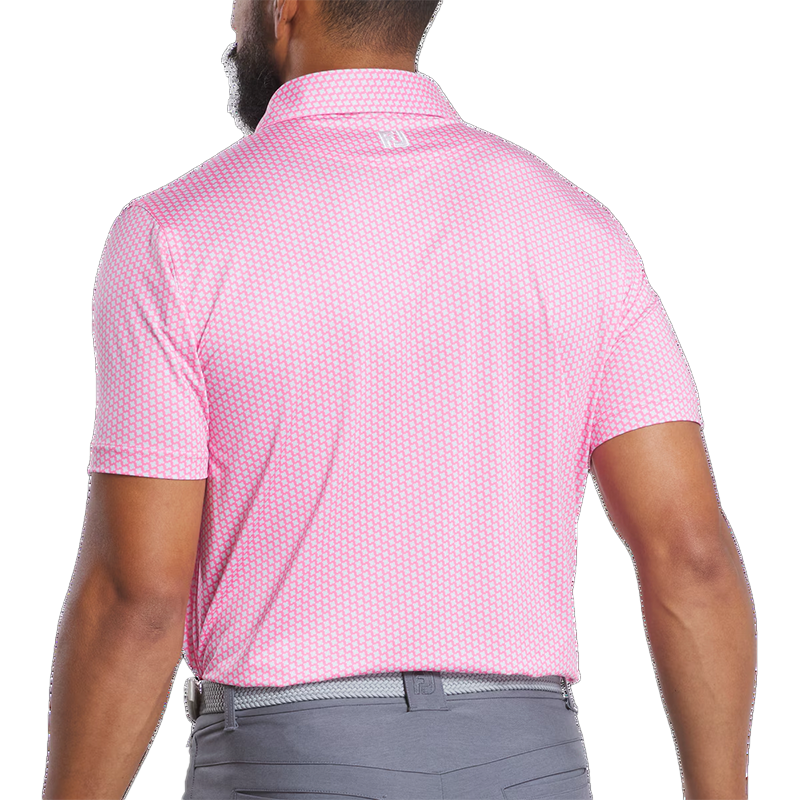 Houndstooth Geo Lisle - Pink