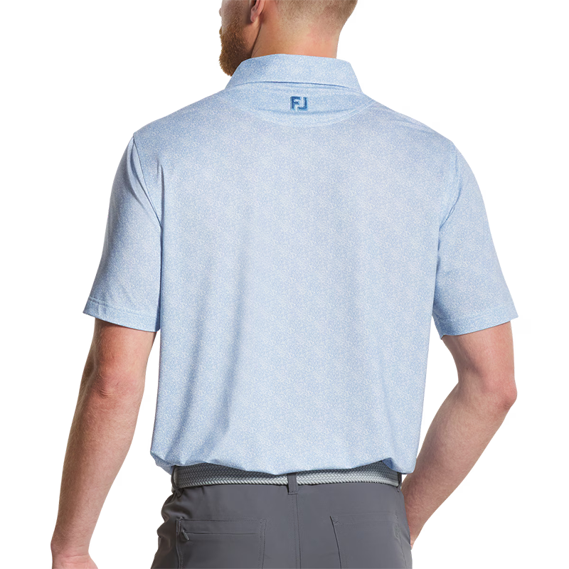 Speckle Lisle - Blue Jay / White