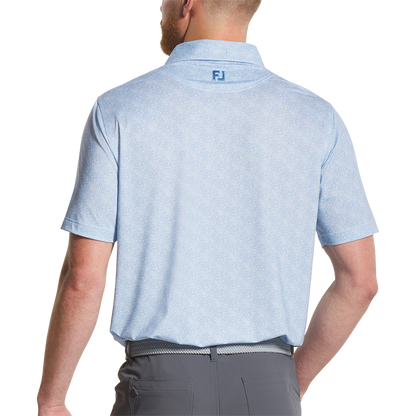 Speckle Lisle - Blue Jay / White