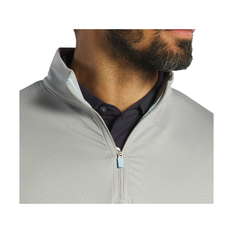 Tonal Pinwheel Print Mid Layer Jersey - Platinum