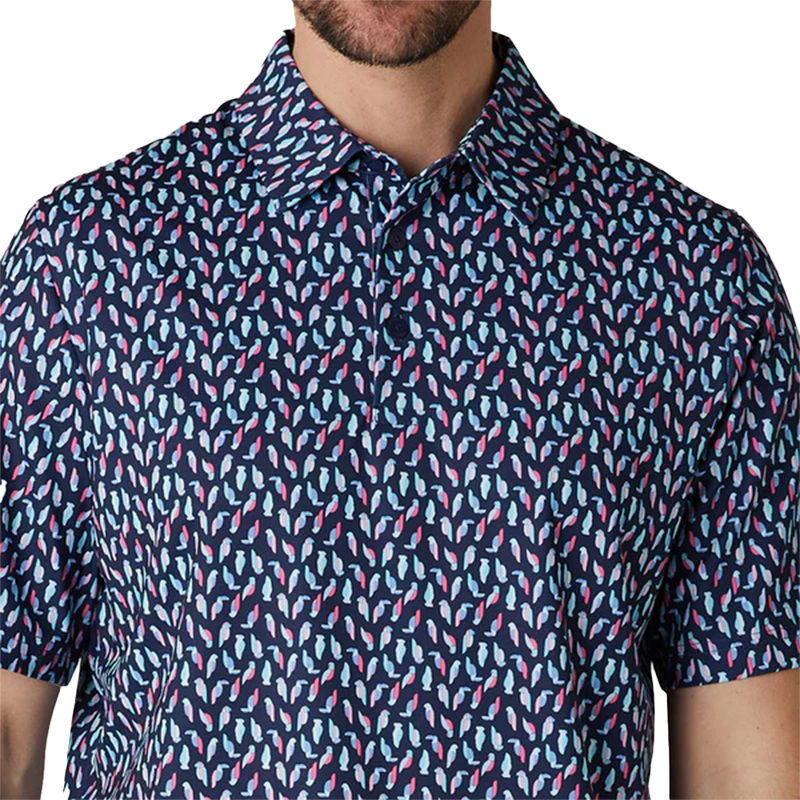 Callaway All Over Birdie Polo Shirt - Peacoat