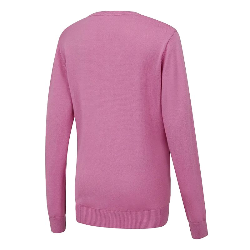 Tatton Ladies V Neck Sweater - Pink