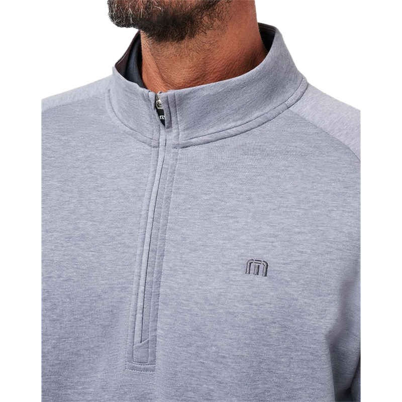 Upgraded Quarter Zip - Heather Grey
