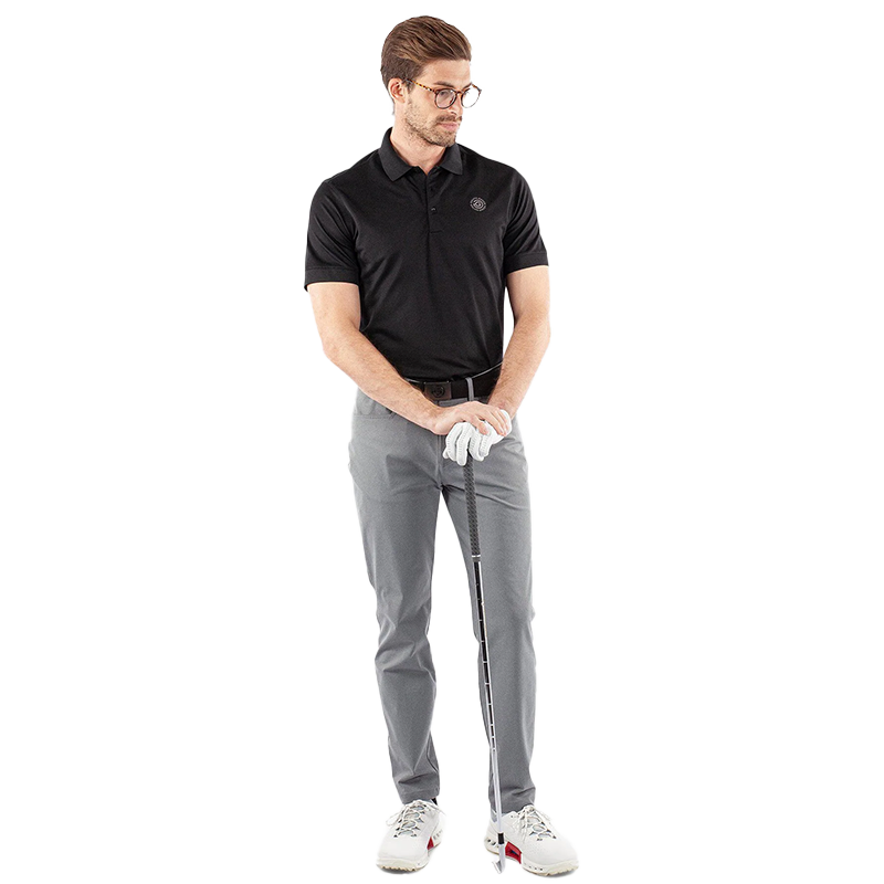 Maximilian Breathable short sleeve golf shirt - Black