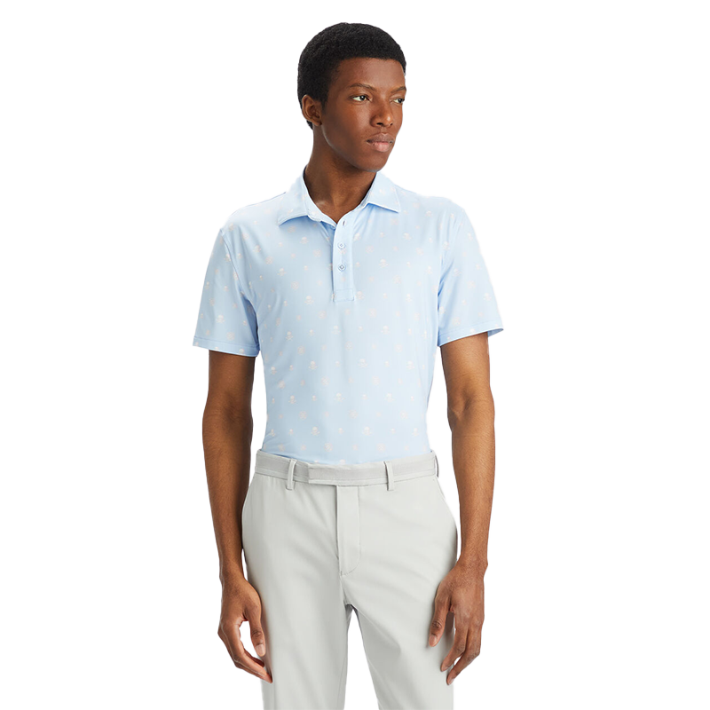 RGB Tech Jersey Polo - Sky Blue