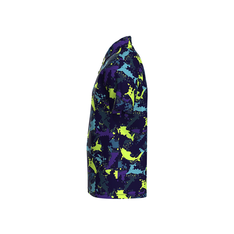 Boy's Shark Attack Polo - Blue