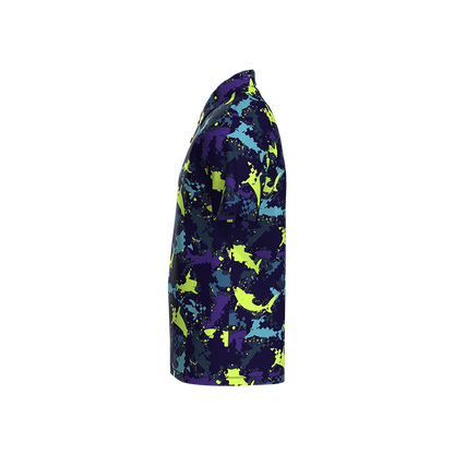 Boy's Shark Attack Polo - Blue