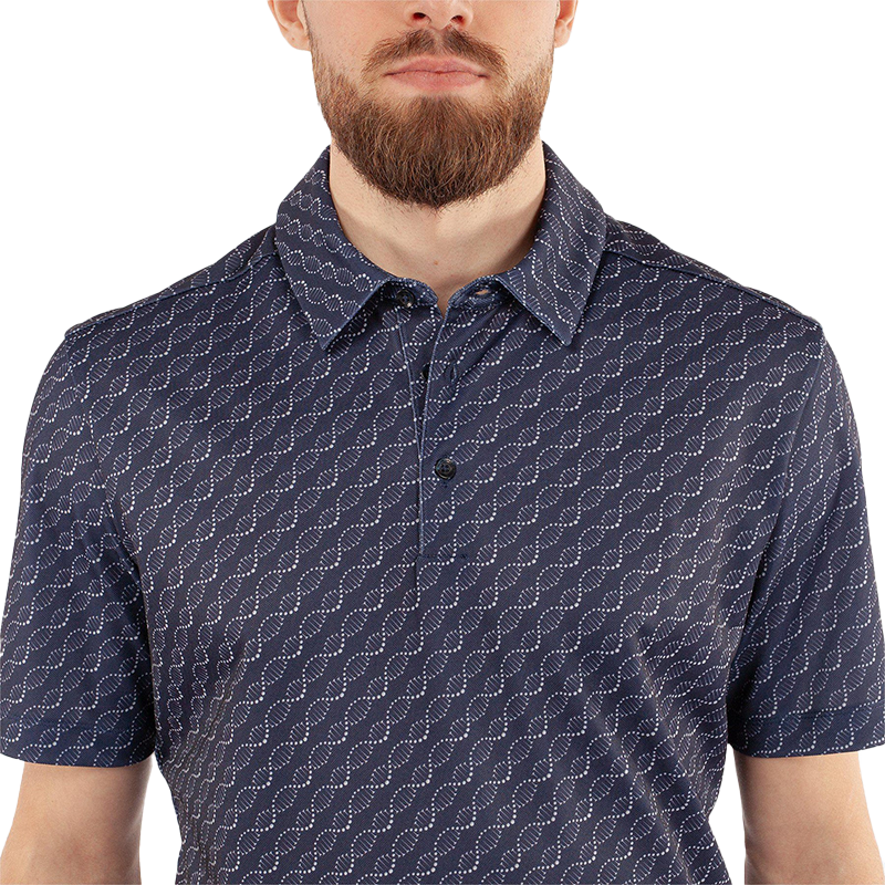 Marcus Breathable short sleeve golf shirt - Navy