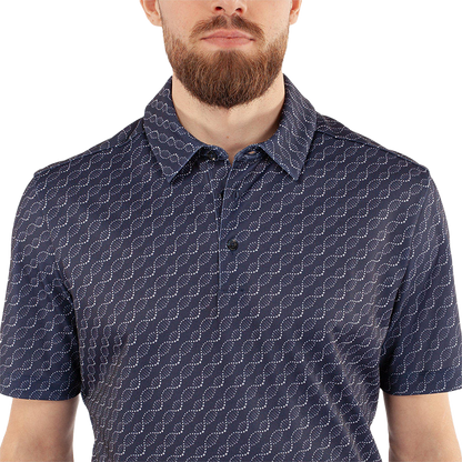 Marcus Breathable short sleeve golf shirt - Navy