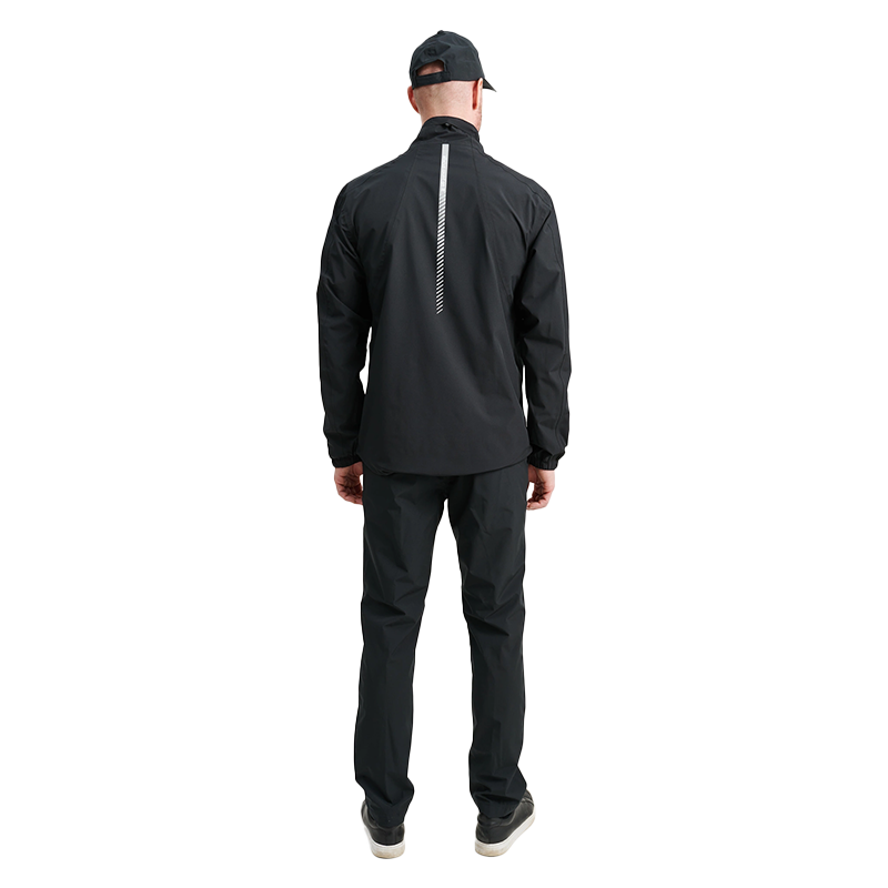 Mens Links stretch rainjacket - Black