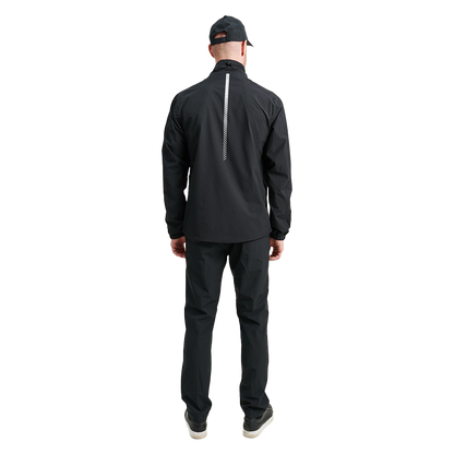 Mens Links stretch rainjacket - Black