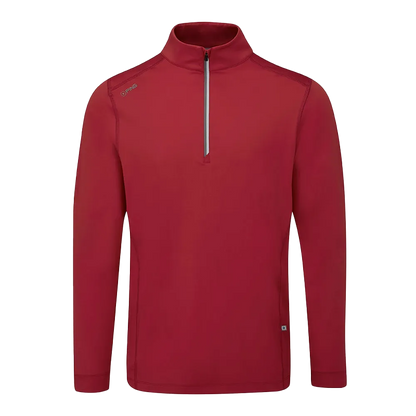 Latham Men's Half Zip Midlayer - Rich Red