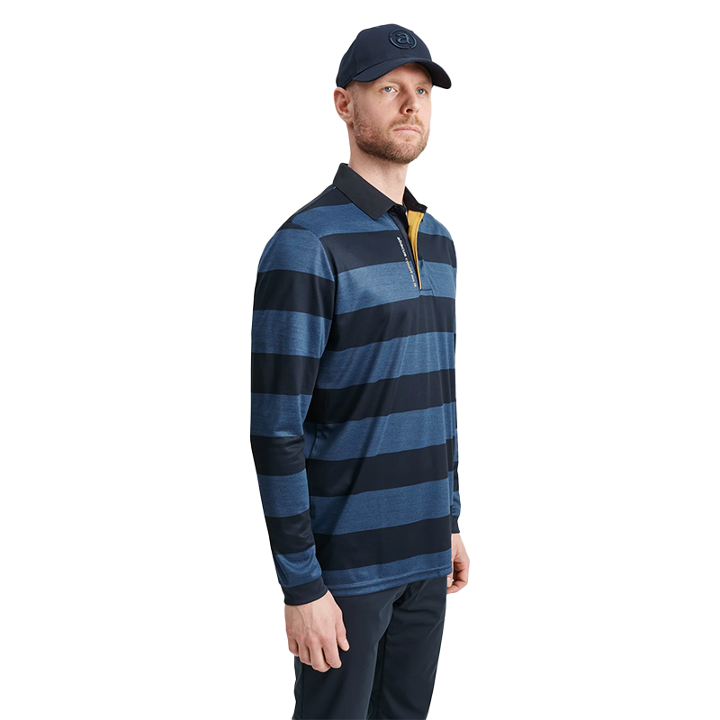 Men Hudson Longsleeve Navy/Harvest