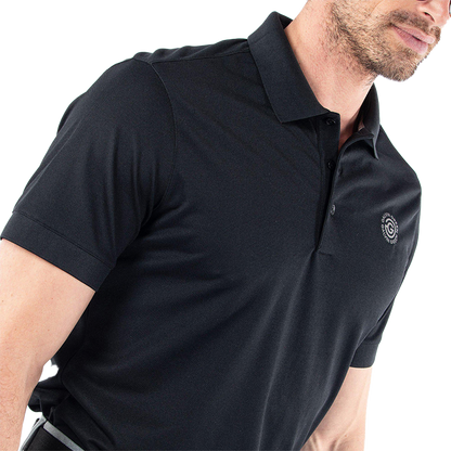 Maximilian Breathable short sleeve golf shirt - Black
